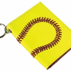 Brand new 👏 Leather 🥎 Softball ID Holder & Keychain 👏