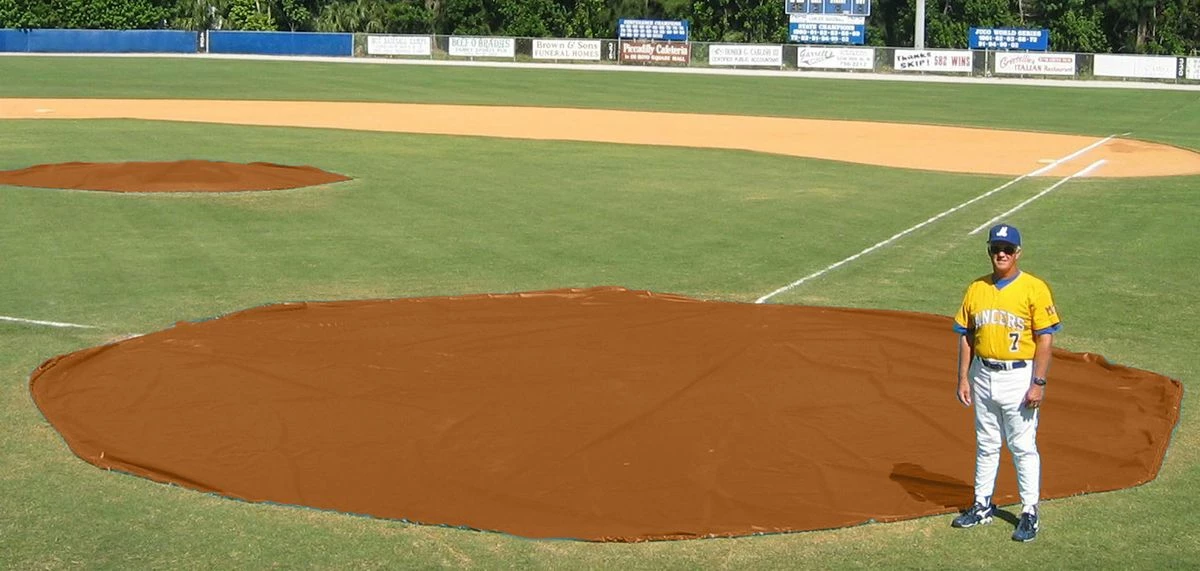 Discount π Aer-Flo WWV1830, 30' diam. Wind Weighted Mound/Homebase Tarp, 126 lbs π 15 Discount π Aer-Flo WWV1830, 30' diam. Wind Weighted Mound/Homebase Tarp, 126 lbs π - Image 15