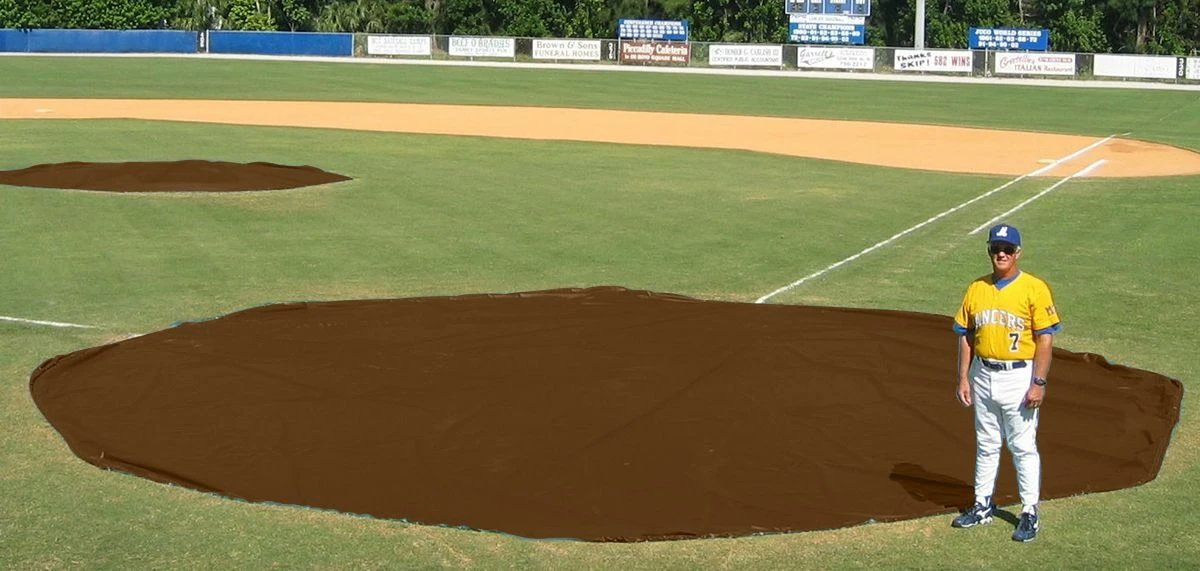 Discount π Aer-Flo WWV1830, 30' diam. Wind Weighted Mound/Homebase Tarp, 126 lbs π 16 Discount π Aer-Flo WWV1830, 30' diam. Wind Weighted Mound/Homebase Tarp, 126 lbs π - Image 16