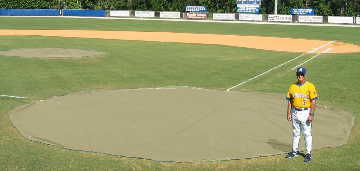 Discount π Aer-Flo WWV1830, 30' diam. Wind Weighted Mound/Homebase Tarp, 126 lbs π 17 Discount π Aer-Flo WWV1830, 30' diam. Wind Weighted Mound/Homebase Tarp, 126 lbs π - Image 17