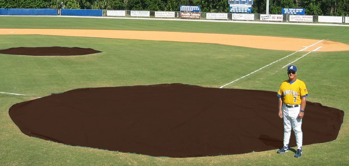 Discount π Aer-Flo WWV1830, 30' diam. Wind Weighted Mound/Homebase Tarp, 126 lbs π 4 Discount π Aer-Flo WWV1830, 30' diam. Wind Weighted Mound/Homebase Tarp, 126 lbs π - Image 4