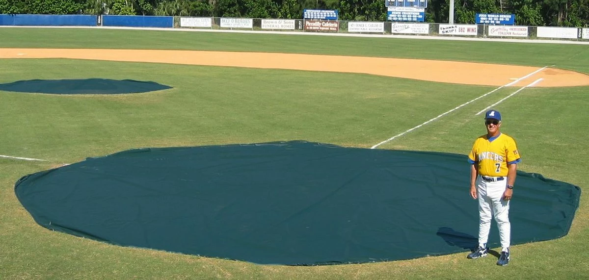 Discount π Aer-Flo WWV1830, 30' diam. Wind Weighted Mound/Homebase Tarp, 126 lbs π 5 Discount π Aer-Flo WWV1830, 30' diam. Wind Weighted Mound/Homebase Tarp, 126 lbs π - Image 5