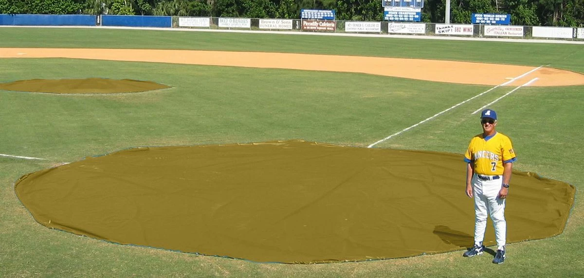 Discount π Aer-Flo WWV1830, 30' diam. Wind Weighted Mound/Homebase Tarp, 126 lbs π 9 Discount π Aer-Flo WWV1830, 30' diam. Wind Weighted Mound/Homebase Tarp, 126 lbs π - Image 9