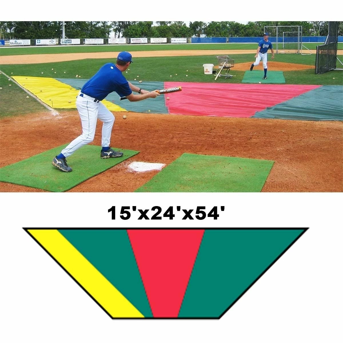 Budget β Minor League Bunt Zone Infield Protector, 15'x24'x54' π€© 2 Budget β Minor League Bunt Zone Infield Protector, 15'x24'x54' π€© - Image 2