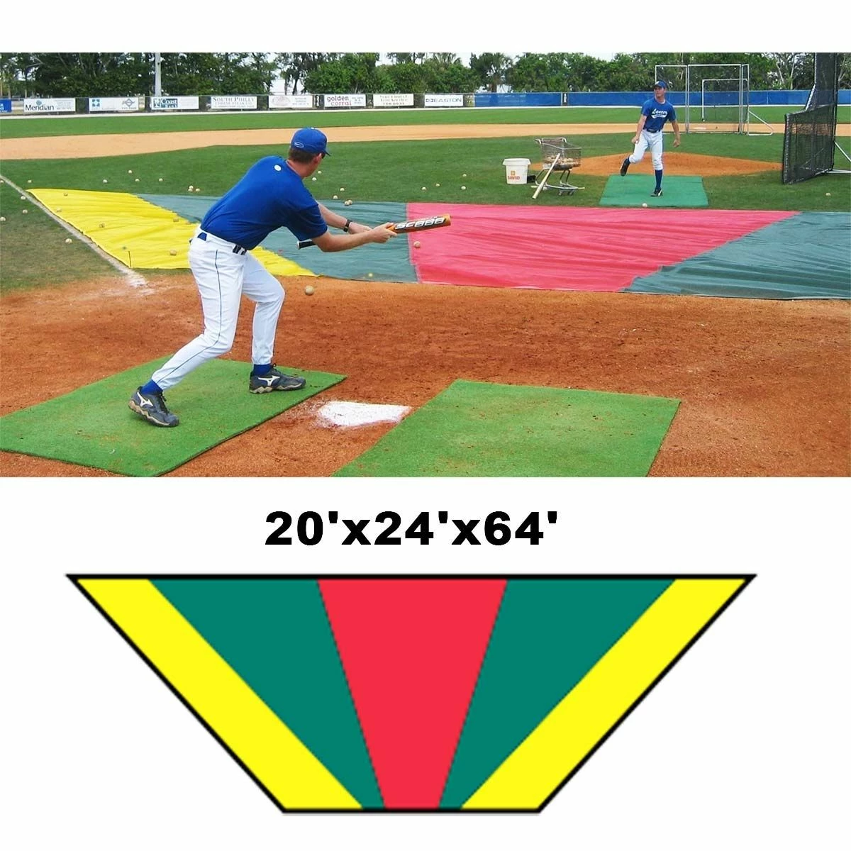 Best deal β¨ Aer-Flo Major League Bunt Zone Infield Protector, 20'x24'x64' π 2 Best deal β¨ Aer-Flo Major League Bunt Zone Infield Protector, 20'x24'x64' π - Image 2