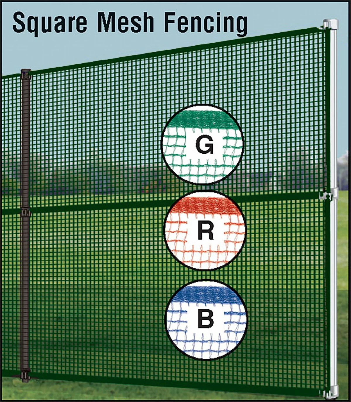 Outlet ✨ 150' Portable Temporary Mesh Outfield Fencing w/ Ground Sockets Blue 🧨 2 Outlet ✨ 150' Portable Temporary Mesh Outfield Fencing w/ Ground Sockets Blue 🧨 - Image 2