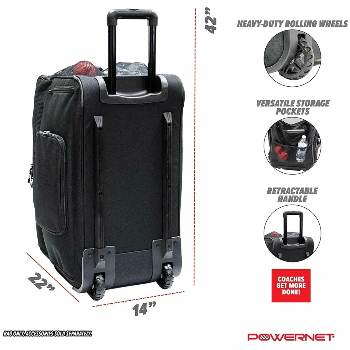 Best Sale π POWERNET Rolling βΎ Baseball/Softball Ball Bucket Caddy π 3 Best Sale π POWERNET Rolling βΎ Baseball/Softball Ball Bucket Caddy π - Image 3