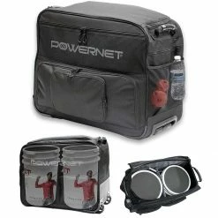 Best Sale 🎉 POWERNET Rolling ⚾ Baseball/Softball Ball Bucket Caddy 👏