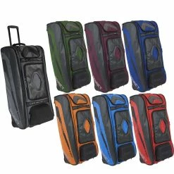 Best Sale ❤️ Bownet Commander Wheeled Catcher's Equipment Bag, 38"x17"x12" Royal 👏 -Softball Online Shop a32 014 colors