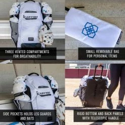 Brand new 😍 Easton Jen Schro Catcher’s Wheeled Equipment Bag Black ✨ 8 Brand new 😍 Easton Jen Schro Catcher’s Wheeled Equipment Bag Black ✨ -Softball Online Shop a32 055 03