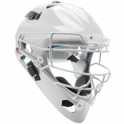 Outlet 💯 Schutt 2966 Air Maxx Molded Catcher's Helmet White 🌟