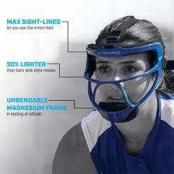New 👏 Champro Rampage 🥎 Softball Fielder's Face Guard Scarlet ✨ -Softball Online Shop a32 308 1