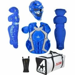 Best reviews of ✔️ All Star CKCC912PS Age 9-12 Youth Player's Series NOCSAE Catcher's Kit Navy 🔔