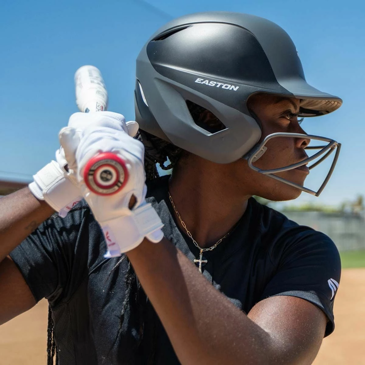 Hot Sale π― Easton Ghost Matte Two-Tone Fastpitch Batting Helmet w/Mask Columbia Blue/White β 5 Hot Sale π― Easton Ghost Matte Two-Tone Fastpitch Batting Helmet w/Mask Columbia Blue/White β - Image 5
