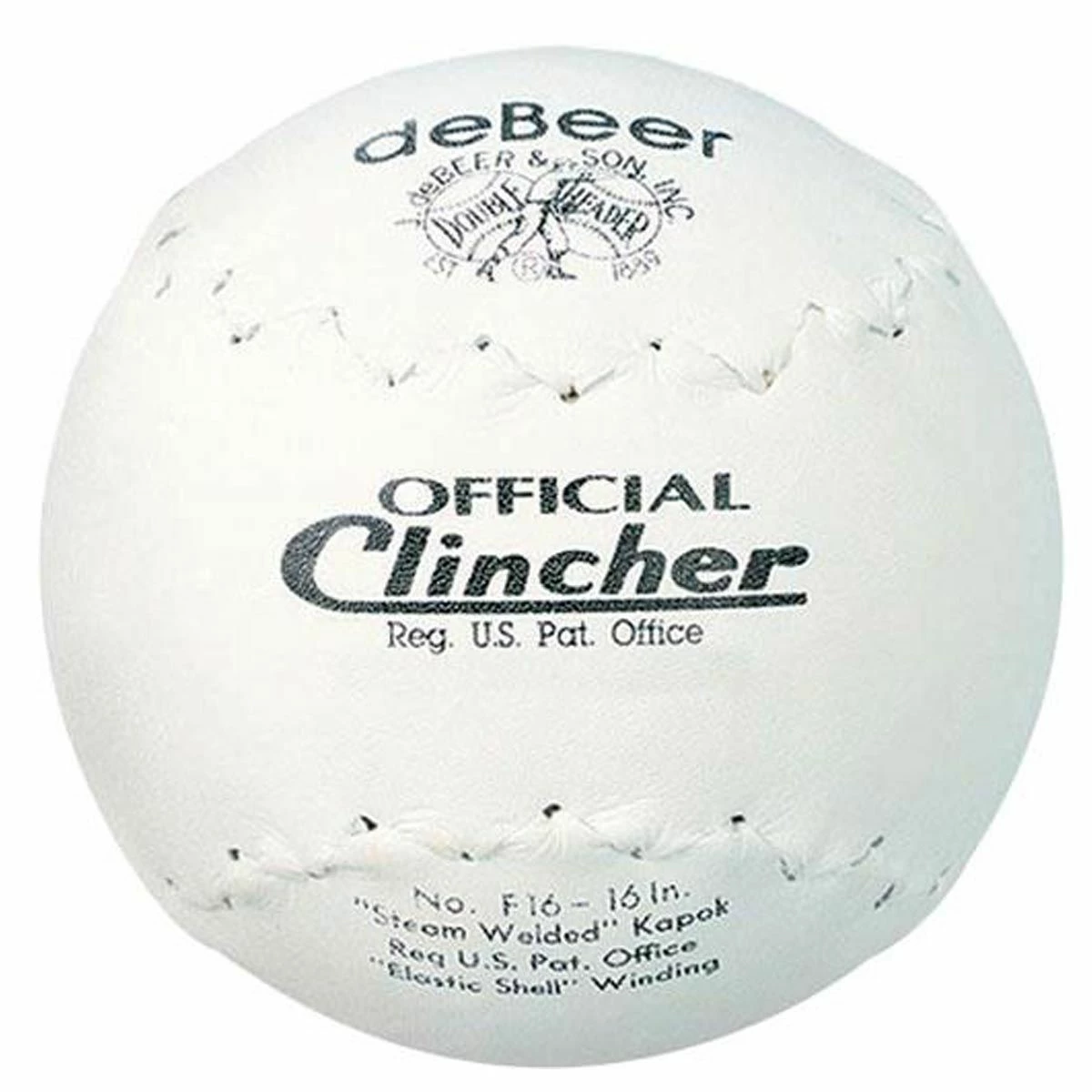 Discount ๐ deBeer 16" Clincher F16 ๐ฅ Softballs, dz ๐งจ 1 Discount ๐ deBeer 16" Clincher F16 ๐ฅ Softballs, dz ๐งจ