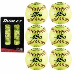 Top 10 🎁 Dudley 6/pk 4D311YR6 12" ASA/NFHS Cork Fastpitch 🥎 softball 😍