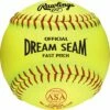 New 🌟 Rawlings C12RYSA 12" ASA Dream Seam .47/375 Synthetic 🥎 Softballs 🧨