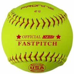 Flash Sale ❤️ Pro Nine 12" 47/375 12 NFHS, USA Leather Fastpitch 🥎 Softballs 🎉
