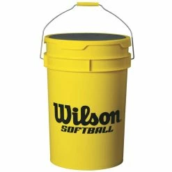 Flash Sale 💯 Wilson Ball Bucket, 🥎 Softball, WTA394700 😍