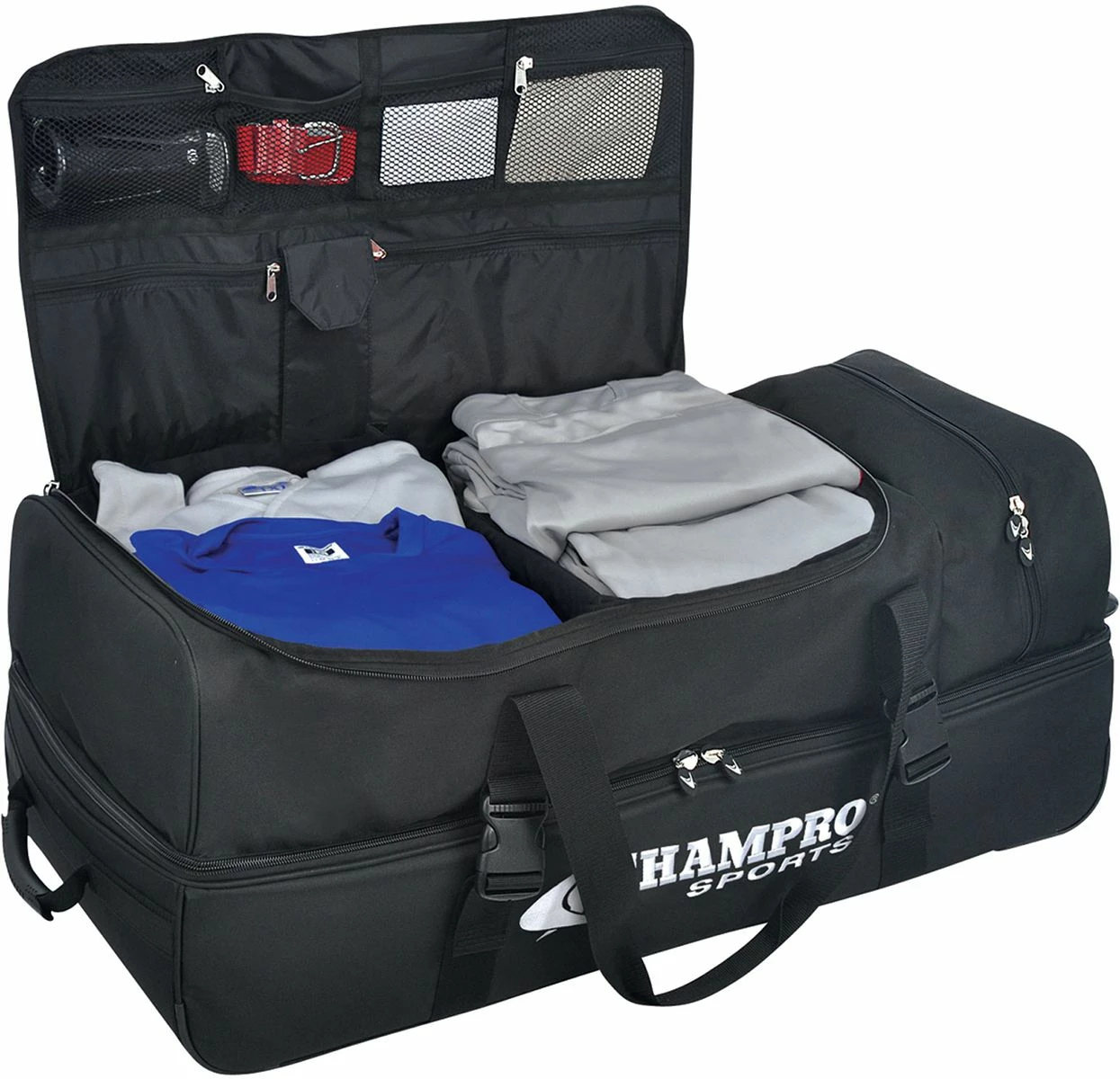 New π― Champro Catcher/Umpire Wheeled Equipment Bag, 36"x16"x14" Black π 2 New π― Champro Catcher/Umpire Wheeled Equipment Bag, 36"x16"x14" Black π - Image 2