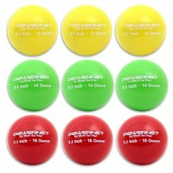 Deals ⭐ POWERNET Weighted Training 🥎 Softball Set, 3.2" (9) 😍