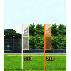 New 🎁 Jaypro 12' 🥎 Softball Foul Poles, SBCFP-12 Orange ✔️