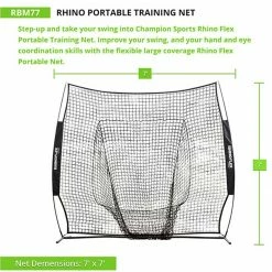 Buy ✔️ Champion Rhino Flex 7'x7' Portable Pitching & Batting Catch Net 😍 -Softball Online Shop a32 864 3