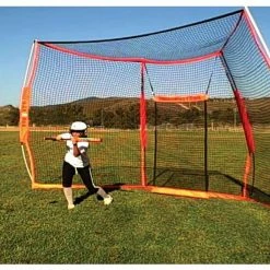 Budget ⭐ BOWNET Portable ⚾ Baseball/Softball Backstop 👏 -Softball Online Shop a32 917girlhitting7 16
