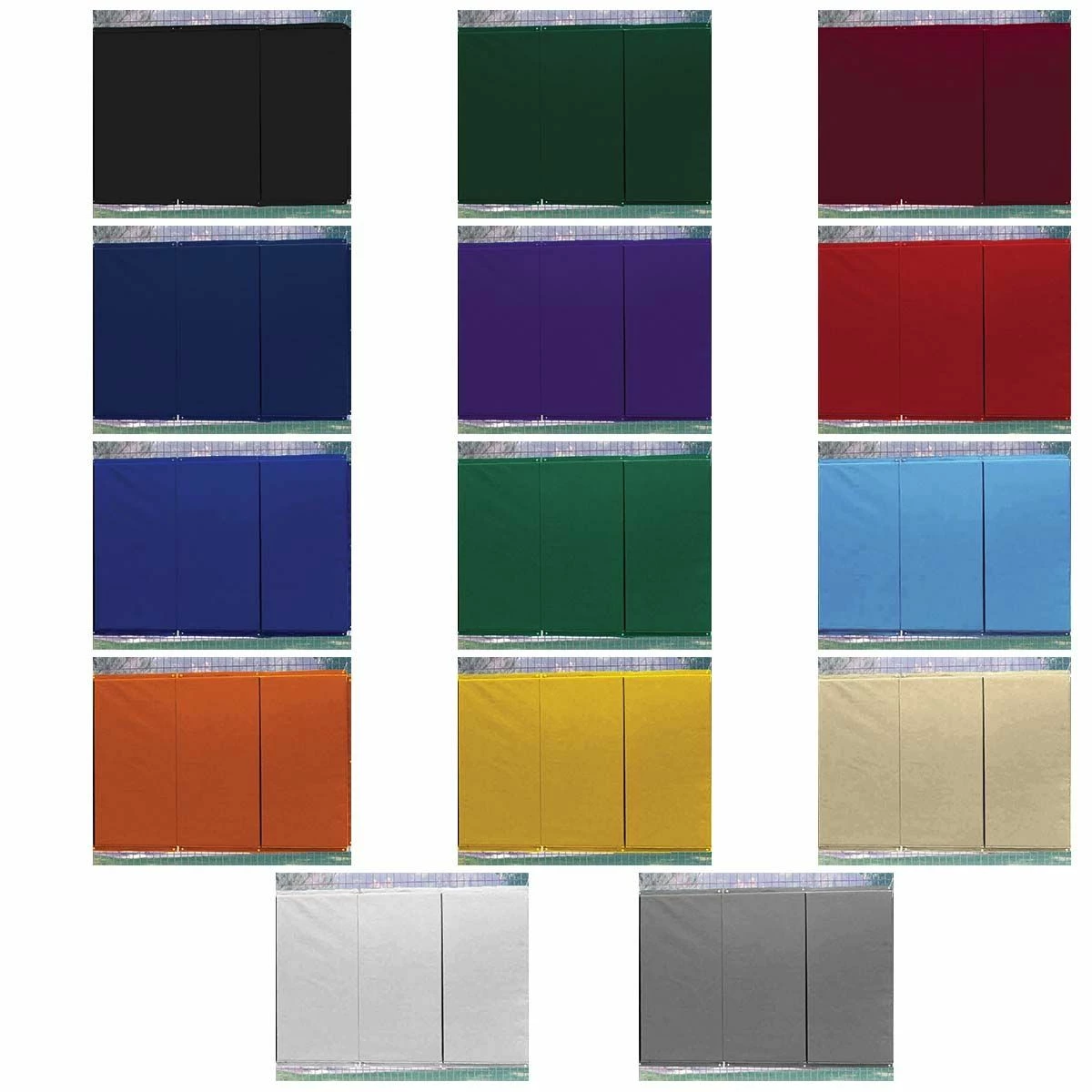 Discount βοΈ Cover Sports 4'H x 6'L βΎ Baseball/Softball Backstop Padding w/Graphics Black π 2 Discount βοΈ Cover Sports 4'H x 6'L βΎ Baseball/Softball Backstop Padding w/Graphics Black π - Image 2