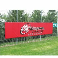 Best Sale 🔔 Cover Sports 4'H x 10'L ⚾ Baseball/Softball Backstop Padding w/Graphics Red 🌟 -Softball Online Shop a32 981 4