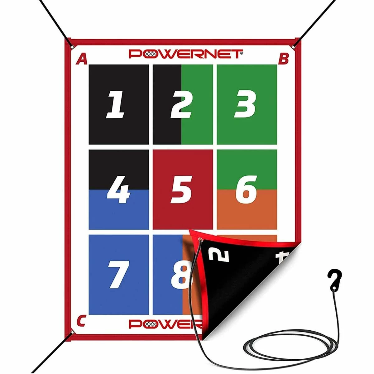 Brand new โ๏ธ POWERNET Reversible Numbered Pitching Pad ๐ 1 Brand new โ๏ธ POWERNET Reversible Numbered Pitching Pad ๐