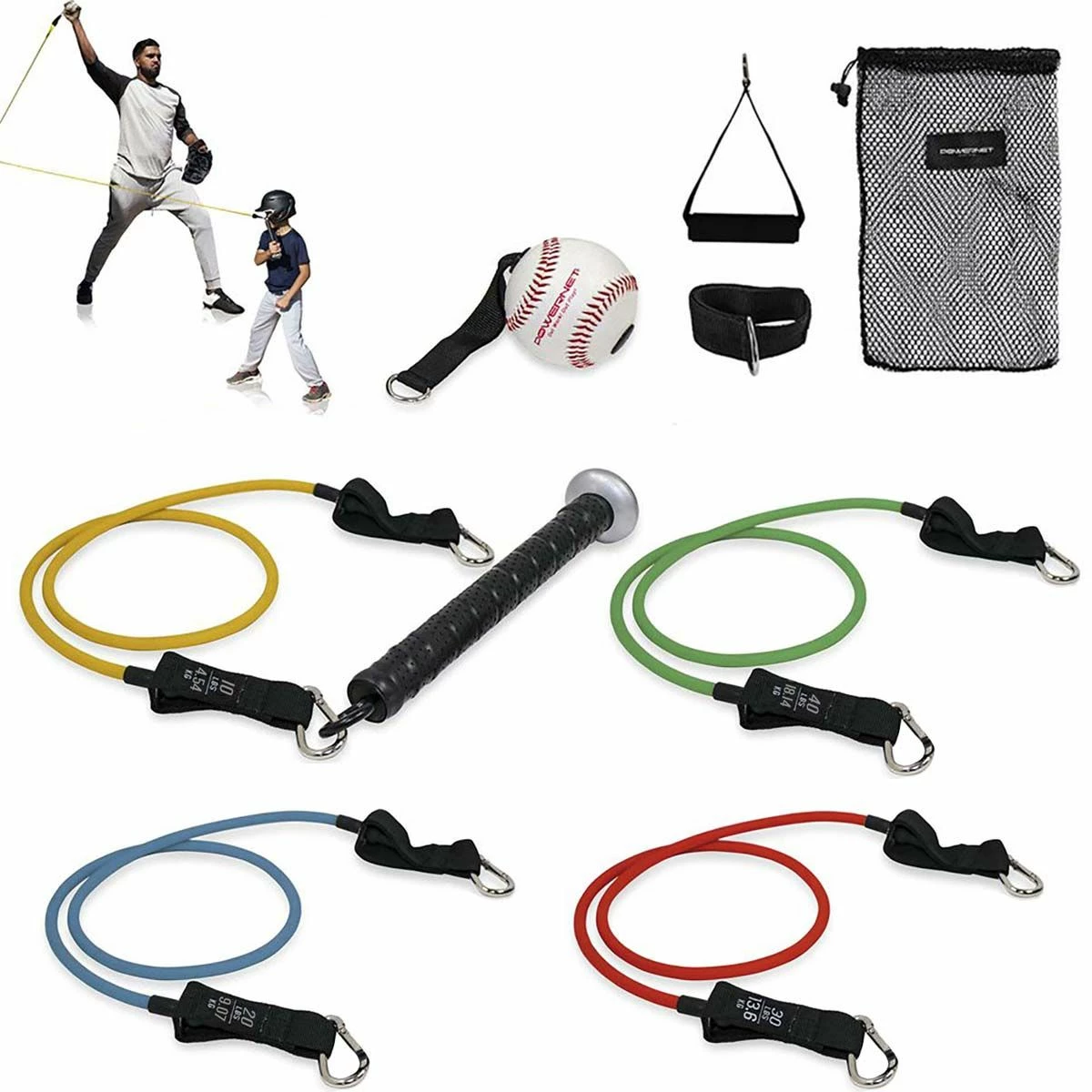 Buy 😍 POWERNET Bat Handle Resistance Trainer Bundle 👏 1 Buy 😍 POWERNET Bat Handle Resistance Trainer Bundle 👏