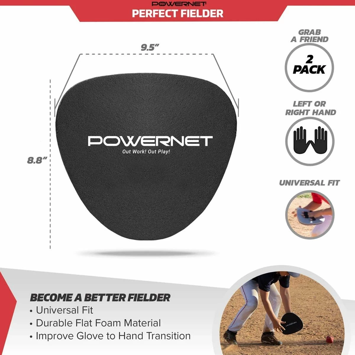 Best Pirce ๐ POWERNET Perfect Fielder Training Tool, 2pk ๐ 3 Best Pirce ๐ POWERNET Perfect Fielder Training Tool, 2pk ๐ - Image 3