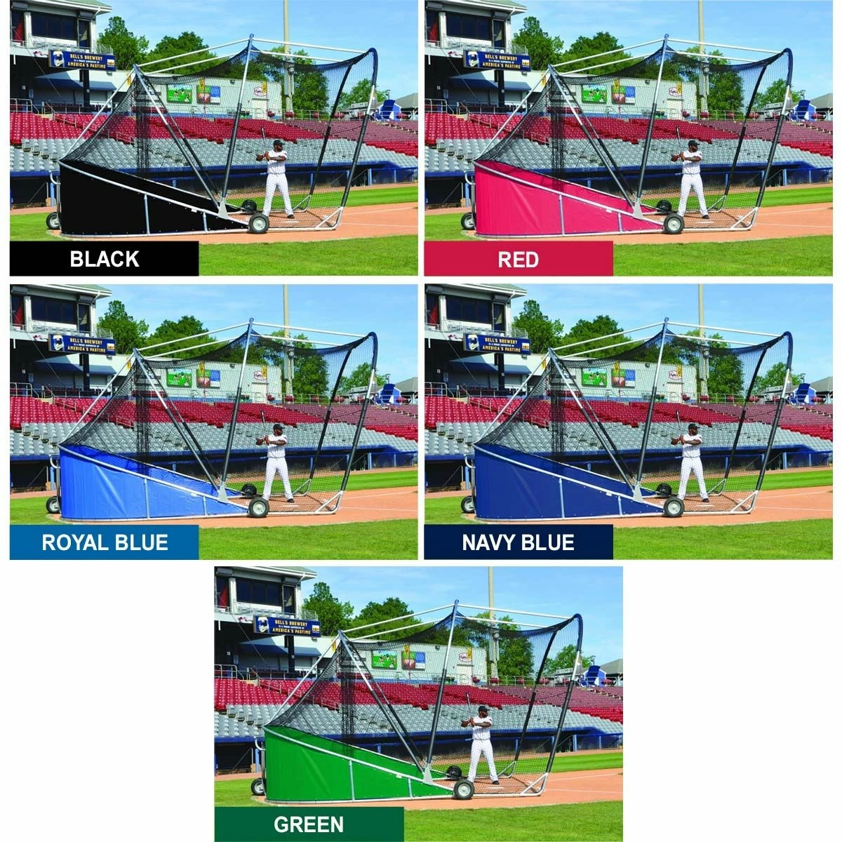 Promo ⌛ Jaypro Big League Bomber Pro Portable Batting Cage, BBGS-18 Navy 👏 2 Promo ⌛ Jaypro Big League Bomber Pro Portable Batting Cage, BBGS-18 Navy 👏 - Image 2