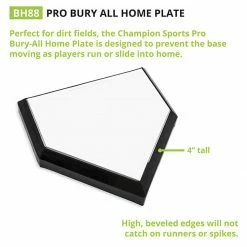 New 🌟 Champion Wood Filled Home Plate, BH88 ✨ -Softball Online Shop a33 224 new dia 01