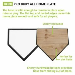 New 🌟 Champion Wood Filled Home Plate, BH88 ✨ -Softball Online Shop a33 224 new dia 02