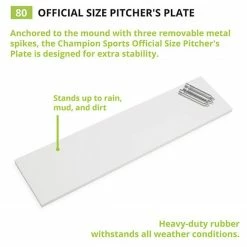 Flash Sale 🎁 Champion Official Size Pitcher's Plate, 80 🌟 -Softball Online Shop a33 255 new 4