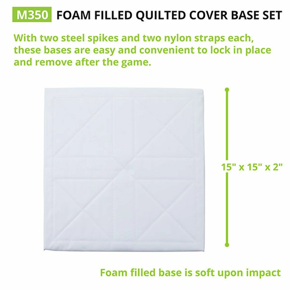 Best reviews of 𧨠Champion 14"x14" Economy βΎ Baseball/Softball Bases, White, M300 β 2 Best reviews of 𧨠Champion 14"x14" Economy βΎ Baseball/Softball Bases, White, M300 β - Image 2