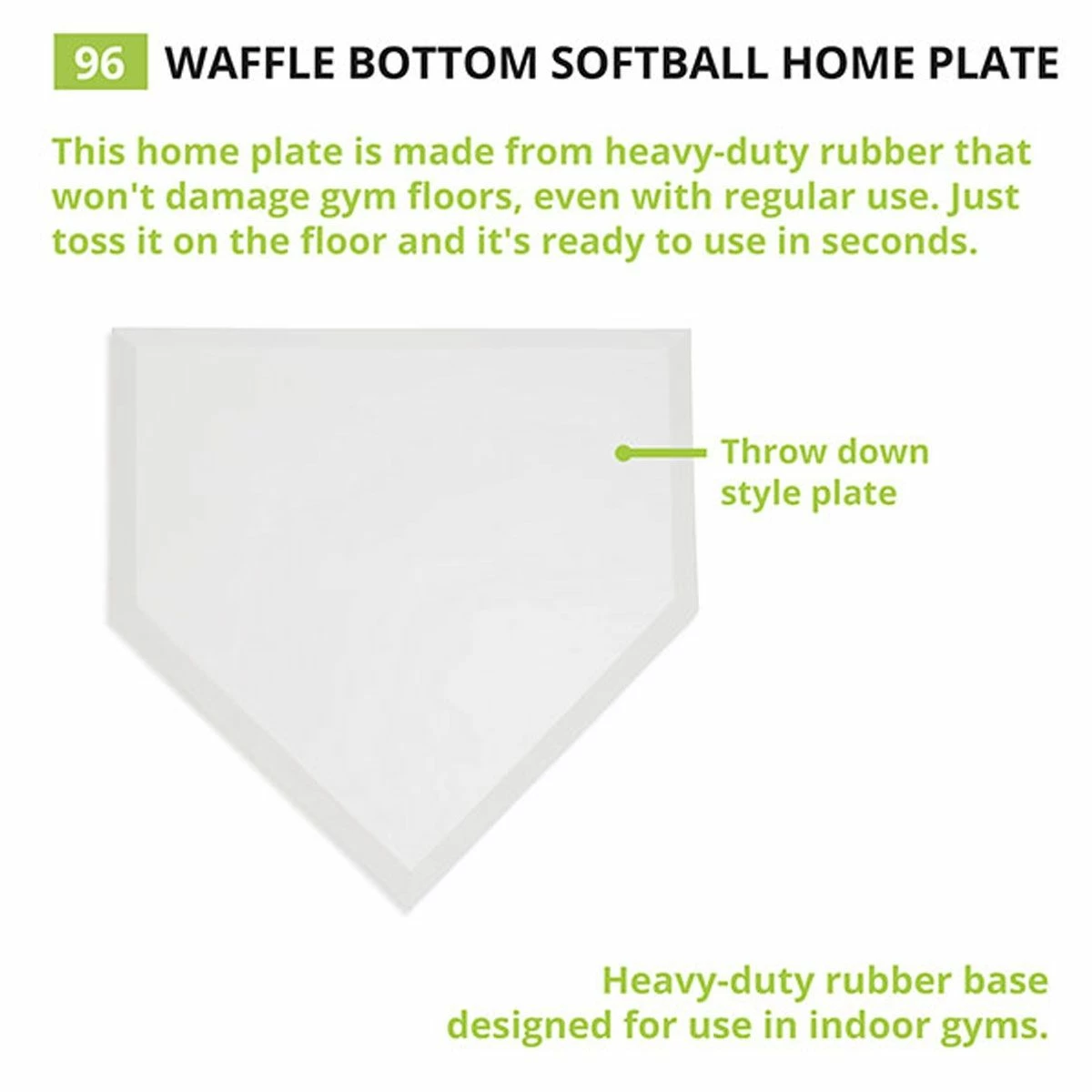 Deals π Champion Waffle Bottom Rubber Home Plate, 96 π 4 Deals π Champion Waffle Bottom Rubber Home Plate, 96 π - Image 4