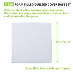 Best deal 🎁 Champion 15"x15" Economy Bases, White, set of 3, M350 ⭐ -Softball Online Shop a33 280 new 02