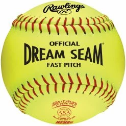 Flash Sale 🤩 Rawlings 12", 47/375 Dream Seam Leather Fastpitch 🥎 Softballs, C12RYLAH, dz 🤩