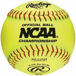 Cheap 🔥 Rawlings 12" NC12L NCAA Championship 47/400 Leather Fastpitch 🥎 Softballs, dz ⌛