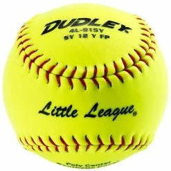 Outlet ⭐ Dudley 12" SY12 47/375 Fastpitch Little League Synthetic 🥎 Softballs, dz ⭐