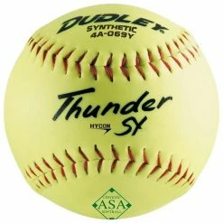 Promo 🔔 Dudley 12" Thunder SY 52/300 ASA Slowpitch Synthetic 🥎 Softballs, dz 🔔