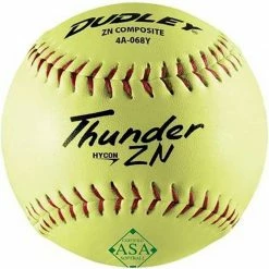 Promo 🎁 Dudley 12" Thunder ZN 52/300 ASA Slowpitch Composite 🥎 Softballs, dz 💯