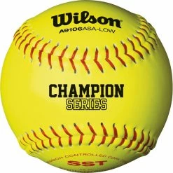 Promo 🌟 Wilson 12", 47/300 ASA Synthetic Fastpitch 🥎 Softballs, WTA9106BASA-LOW, dz 😍