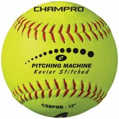 Cheap 😍 Champro 12" CSBPMB Leather Pitching Machine 🥎 Softballs 🎉