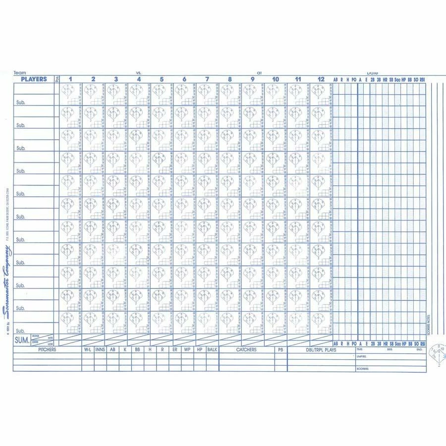 Promo βοΈ Scoremaster βΎ Baseball / π₯ Softball Scorebook π 2 Promo βοΈ Scoremaster βΎ Baseball / π₯ Softball Scorebook π - Image 2