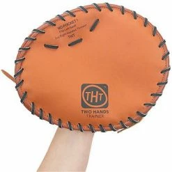 Promo 💯 Two Hands Trainer Leather Training Glove, Right Hand Throw 🧨