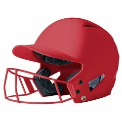 Best Pirce 😀 Champro HX Rise Fastpitch Matte Batting Helmet w/Faceguard Royal 💯